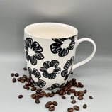 Riesenbecher " Schwarze Blüten"