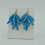 Boucles d'oreilles azur