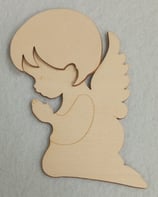 Angioletto Piccolo Bimbo in legno 6 x 5  cm