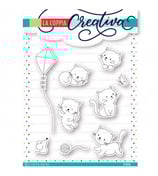 timbro coppia creativa TU371 - Gattini coccolosi