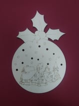 supporto (sfera di natale) in legno multistrato KARTIKA