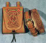 Grundlagenkurs - Gürtel und Gürteltasche punziert