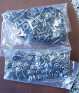 Rivet vintage vieil argent pour cuir (grand)