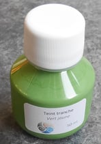 Teinture de tranche - vert jaune