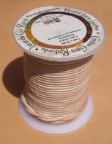 Lacet rond naturel 2 mm