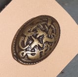 Oval de Midgard vieux laiton