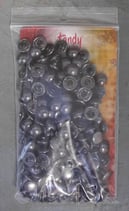 Rivets bombés 10 mm noir