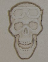 Matoir n°74 crâne de motard