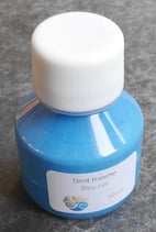 Teinture de tranche - bleu