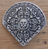 Rivet d'angle Coeur de Lion argent