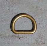 Dés laiton vieilli 20 mm - Demi anneau