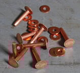 Rivets à mater en cuivre 20 mm / T35