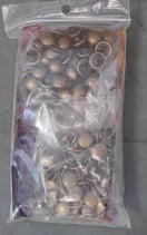 Rivets bombés 10 mm vieux laiton