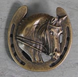 Fer et cheval Vieux Laiton