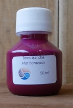 Teinture de tranche - bordeaux