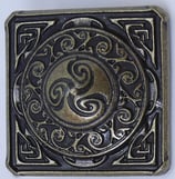 Carré celtique laiton vieilli