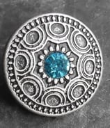Freya turquoise vieil argent 25 mm