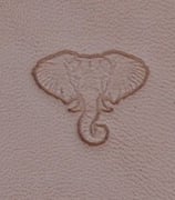 Matoir mini "3D" cuir - Tête d'éléphant