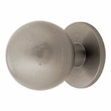 Möbelknopf Messing matt vernickelt