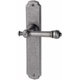 Türdrückergarnitur - HAGER 12.158/12.33 Serie Werdenberg - geschmiedet, thermopatiniert - für Zimmertüren - Drückervierkant 8 mm