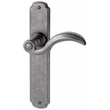 Türdrückergarnitur - HAGER 12.130/12.33 Serie Bourgeois - geschmiedet, thermopatiniert - für Zimmertüren - Drückervierkant 8 mm