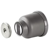 Magnet-Türfeststeller für Wandmontage - grau