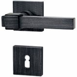 Türdrückergarnitur - HAGER 10.15/10.200 Serie Lecco - geschmiedet, patiniert - für Zimmertüren - Drückervierkant 8 mm