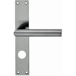 Türdrückergarnitur - GLUTZ 5071/5341 Serie Memphis - Edelstahl - für Haustüren - Drückervierkant 9 mm - mit Langschild RZ 78