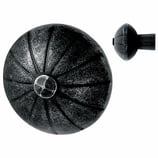 Drehknopf ø 55 mm - Schmiedeeisen verzinkt und patiniert - Vierkantstift 7x35 mm