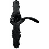 Türdrückergarnitur - HAGER 10.116/10.117 Serie Zillertal - geschmiedet, patiniert - für Zimmertüren - Drückervierkant 8 mm