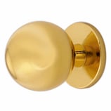 Möbelknopf Messing poliert