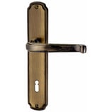 Türdrückergarnitur - HAGER 22.1292/22.1078 Serie Empereur - Messing brüniert - für Zimmertüren - Drückervierkant 8 mm