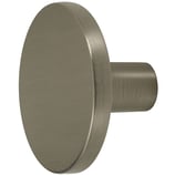 Möbelknopf Zink-Druckguss gebürstet vernickelt