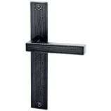 Türdrückergarnitur - HAGER 10.137/10.132/14 Serie Quadro - geschmiedet, patiniert - für Zimmertüren - Drückervierkant 8 mm