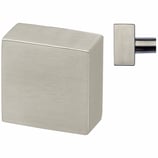 Drehknopf 50x50 mm - Edelstahl matt - Vierkantstift 7x37 mm