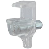 Tablarträger für Glastablare - Kunststoff - mit Stahlzapfen ø 4,9 mm - für Tablardicke 5-5,5 mm