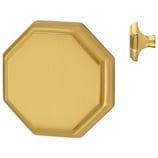 Drehknopf 55x55 mm - Messing matt gebürstet - Vierkantstift 7x35 mm