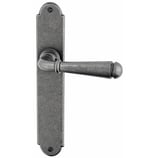 Türdrückergarnitur - HAGER 12.10/12.159 Serie Stubai - geschmiedet, thermopatiniert - für Zimmertüren - Drückervierkant 8 mm