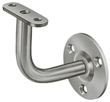 Handlaufstütze - verzinkt - abgebogen 90° - mit flacher Auflageplatte
