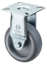 Bockrolle 2004 - Lauffläche Gummi - mit Anschraubplatte