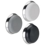 Türpuffer für Wandmontage - ø 45 mm - Ausladung 14 mm - GLUTZ Modell 5950 - Edelstahl