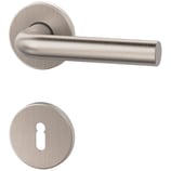 Türdrückergarnitur - MEGA 32.230/34.120 - vernickelt - für Zimmertüren - Drückervierkant 8 mm