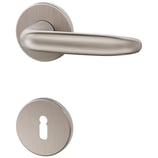 Türdrückergarnitur - MEGA 32.100/34.120 - vernickelt - für Zimmertüren - Drückervierkant 8 mm