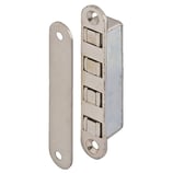 Magnetschnäpper vernickelt - zum Einlassen - mit starrer Gegenplatte