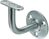 Handlaufstütze - Edelstahl - abgebogen 90° - mit flacher Auflageplatte