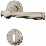 Türdrückergarnitur - HAGER 23.1416/23.1432 Serie Riccardo - vernickelt - für Zimmertüren - Drückervierkant 8 mm