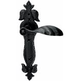 Türdrückergarnitur - HAGER 10.110/10.111 Serie Malans - geschmiedet, patiniert - für Zimmertüren - Drückervierkant 8 mm