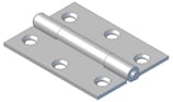 Scharnier - verzinkt - halbbreite Form - halbschwere Ausführung - mit Ausziehstift