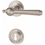 Türdrückergarnitur - HAGER 23.1284/23.1426 Serie Bern - vernickelt - für Zimmertüren - Drückervierkant 8 mm