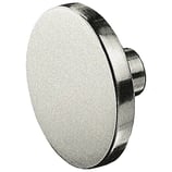 Möbelknopf ø 55 mm - Zink sandgestrahlt matt vernickelt